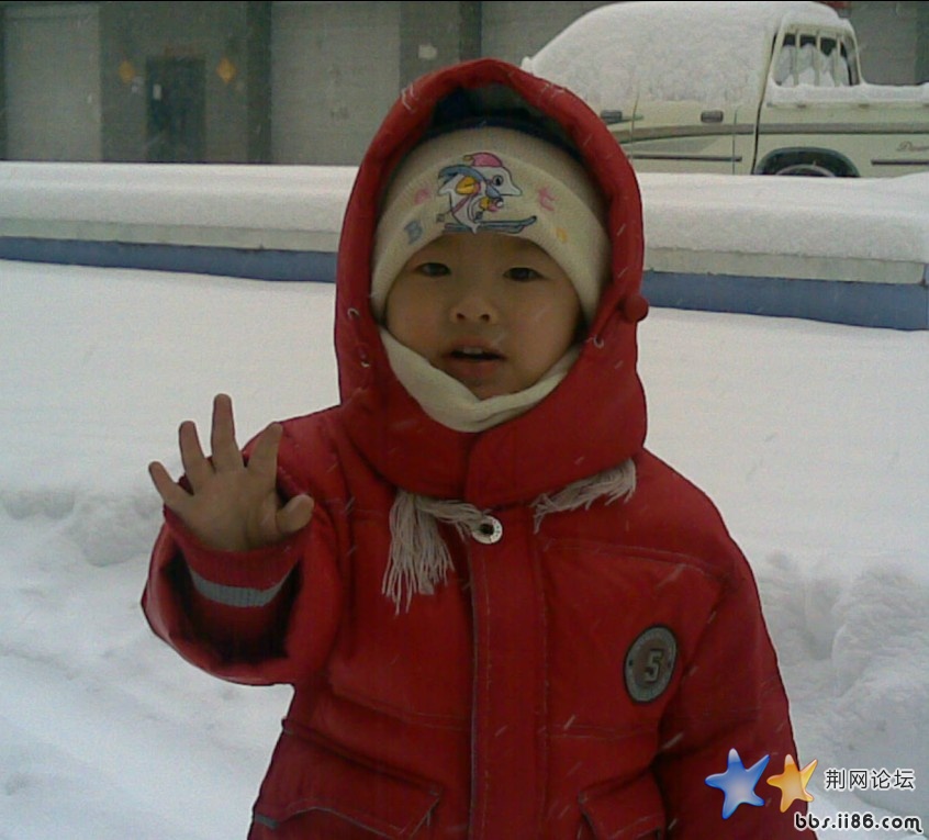 北方的雪天