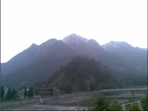 山上的雪